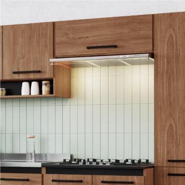 Imagem de Armário Aéreo de Geladeira Giovanna 1 Porta MDP - Casajá, FREIJO/PRETO