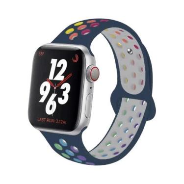Imagem de Pulseiras De Silicone Para Apple Watch De 45mm, 44mm, 49mm, Ultra2, 40