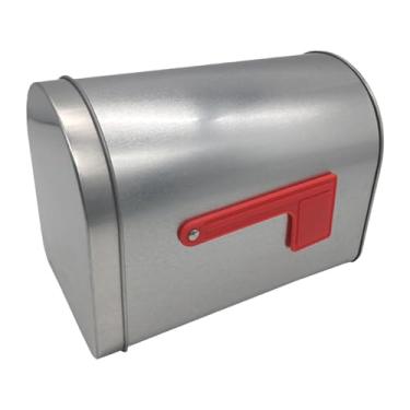 Imagem de Bothyi Caixa de correio de folha de flandres, decoração versátil, caixa de correio para presente, armazenamento de Natal, lata para sala de aula, troca de