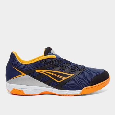 Imagem de Chuteira Futsal Penalty Viento Y-1 Unissex, Marinho, Preto, 40