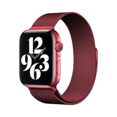 Imagem de Pulseira De Metal Milanese Loop De 44mm 40mm 45mm 41mm Para Apple Watc