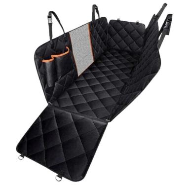 Imagem de Capa Protetora Banco Traseiro Pet Cães Gatos Passagem Cinto 4 Em 1