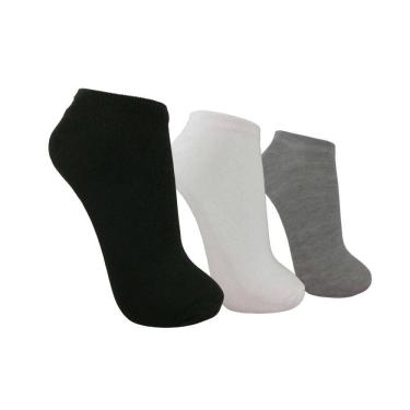 Imagem de Kit 12 Pares De Meias Soquete Masculina Lisas  38 Á 43
