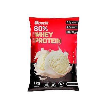 Imagem de Whey 80% 1 Kg sabor sorvete de creme Growth