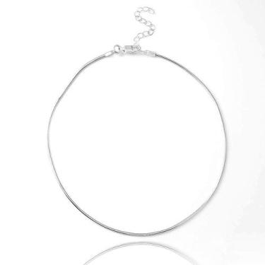 Imagem de Tornozeleira Prata Maciça 925 25cm Rabo Rato - Lojas La&Ny, 25 cm, Pra