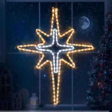 Imagem de Luzes suspensas de estrelas de Natal Wettal 28 Bethlehem Star LED