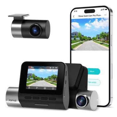 Imagem de Dash Cam 70mai A500S 2.7K UHD frontal e traseira com WiFi GPS 2"