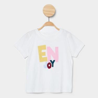 Imagem de Blusa Infantil Hering Casual Menina, Branco, 6A