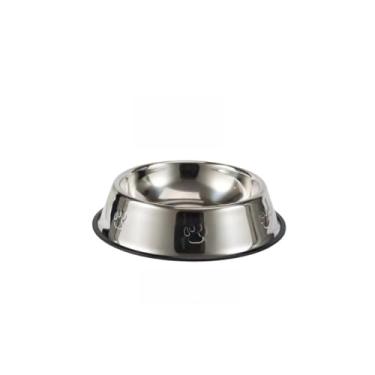 Imagem de 2 Comedouro Inox Bebedouro Tigela Pote De Ração Para Cachorro Pet Gato(1 POTE 300ML)