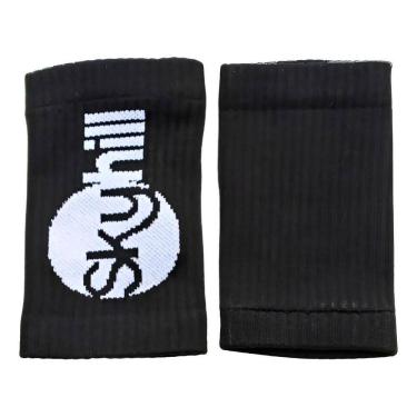 Imagem de Munhequeira Canelada Skyhill Cor Preto Tamanho Único