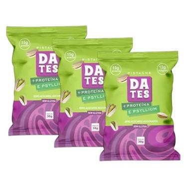 Imagem de Kit 3X: Barra de Proteína Pistache Sem Açúcar Let's Dates 38g