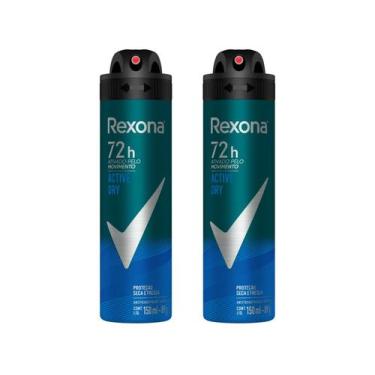 Imagem de Kit 2 Unidades Desodorante Antitranspirante  - Aerossol Rexona Active 