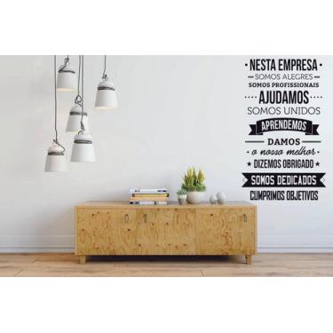 Imagem de Adesivo de Parede Frase Motivacional Nesta Empresa C2025 - V3 Shop