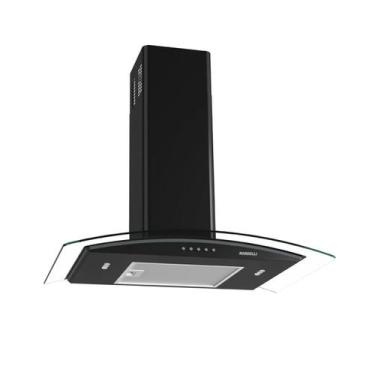 Imagem de Coifa de Parede Clean Black 70cm Vidro Curvo Nardelli, 220V