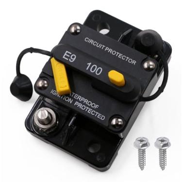 Imagem de Gloaso Disjuntor automotivo 100 Amps 12V - 72V DC Tipo III com reinicialização manual