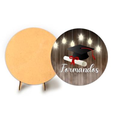 Imagem de Painel Redondo C Elastico 50cm Formatura + Suporte MDF (FOR014)