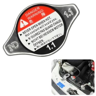 Imagem de QKYS Tampa do radiador de refrigeração, substitui 19045-RAA-003, 19045-PAA-A01, capa do radiador compatível com Honda Civic 1994-2006 Accord 1997-2005 CRV 2003-2008 Honda Pilot 1995-2005 7 Odisseia (1