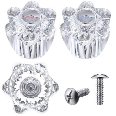 Imagem de Substituição da maçaneta de chuveiro Pfister Clear Acrylic compatível 
