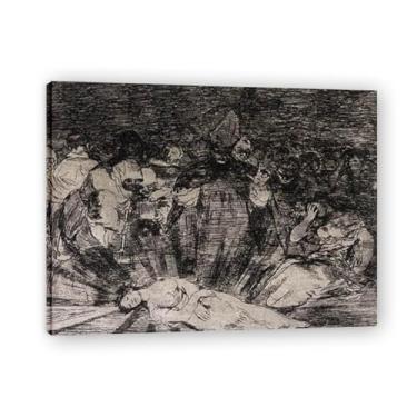 Imagem de LKXGRRSFG Truth Has DiedFrancisco De Goya Impressão em tela romântica espanhola - Obra-prima do influente pintor romântico 39,9 x 52 cm sem moldura