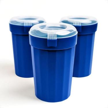 Imagem de Kit 5 Jarras Plásticas 2 Litros Com Tampa Cristal Para Suco e Água - G