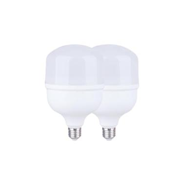 Imagem de Kit com 2 Lâmpadas LED 50W High Power 6500K Luz Branca Fria E27 para Iluminação de Grandes Áreas (2)