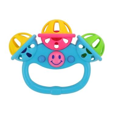 Imagem de BRINQUEDO BEBE DIVERTIDO RECOMENDADO PARA + 6 MESES (triplo azul)