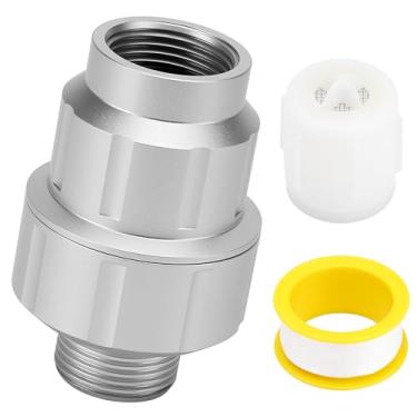 Imagem de Filtro de água para máquina de lavar roupa 85470 atualizado, filtro de sedimentos mícron, cabeça de filtro em linha 85470 compatível com a maioria das arruelas padrão, feito de liga de alumínio