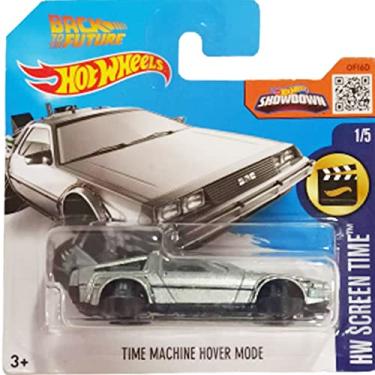 Imagem de Hot Wheels, Tempo de tela HW 2016, Back to the Future Time Machine - veículo fundido no modo Hover #221/250