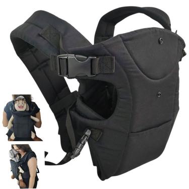 Imagem de Canguru Carregador Bebe Criança Viagem Passeio Sentado Bolso Alça Ajustavel Pratico Seguro Confortavel Resistente
