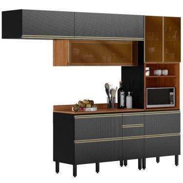 Imagem de Cozinha Modulada 4 Pecas 270 cm Vidro DP2703 Demartez