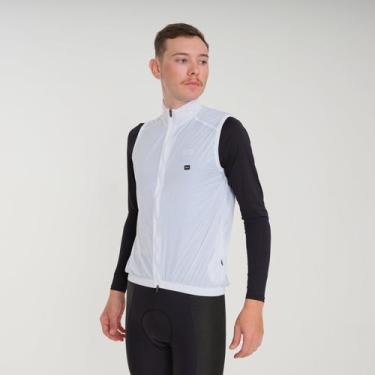 Imagem de Colete Corta Vento Masculino Márcio May Pro II Branco, Branco, 3G