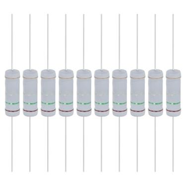 Imagem de YOKIVE 10 resistores de filme de óxido metálico de 0,15 ohm 5 watts, 5% de chumbo axial de resistor de tolerância | À prova de chamas para circuitos eletrônicos DIY, projetos de áudio e vídeo