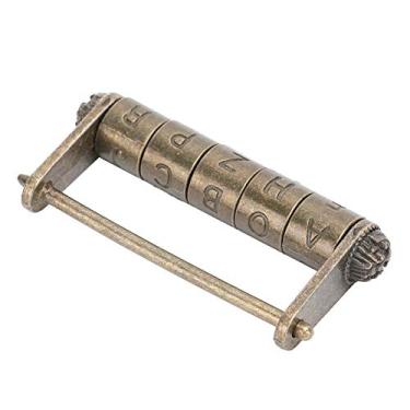 Imagem de HEEPDD Fechadura Codificada Antiga, Fechadura Com Senha, Cadeado de Liga de Zinco Durável para Joias e Armário Codificada Antiga, Renovação de Casa Em Estilo Chinês Vintage