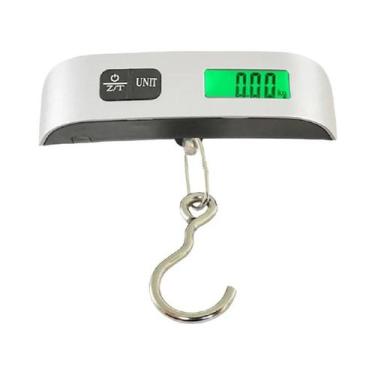 Imagem de Balança Digital Portátil Para Bagagem 10g-50kg Com Display LCD Eletrôn