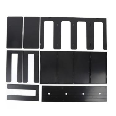 Imagem de Dispensador de copo de papel acrílico, organizador de armazenamento de copo de café para cozinha, cafeteria, 4 compartimentos, fácil montagem (Vertical)