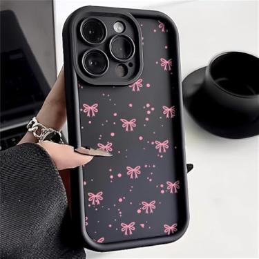 Imagem de Capa para iPhone 13 11 15 14 12 16 Pro Max para iPhone 17 Pro XR XS X 7 8 Plus SE Candy Heart Soft Cover, Preta DM81, para iPhone 16 Pro