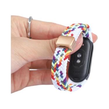 Imagem de Pulseira Magnética De Nylon Trançado Para Xiaomi Mi Band 10 9 8 Acessó