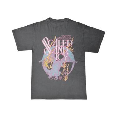 Imagem de Camiseta Casual Vintage Unissex Oversized Twenty One Pilots Manga Curt