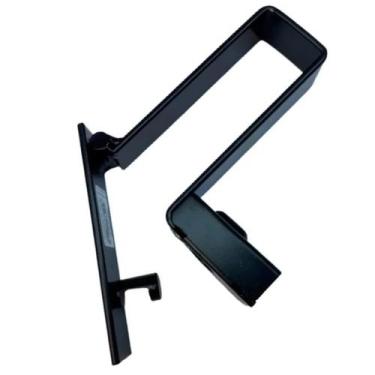 Imagem de Trava para portão reforçada de aço com porta cadeado de 12cm x 4cm - T