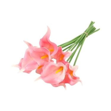 Imagem de Flores De Lírio Calla Brancas Artificiais 2 5 Peças Decoração De Festa