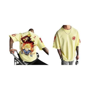 Imagem de Camiseta Masculina Oversized Dragon Ball Z Goku Com Estampa Gráfica, C