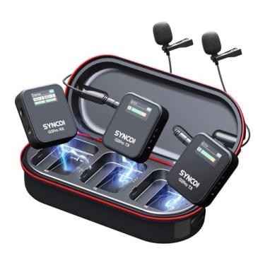 Imagem de Microfone de Lapela G2A2 Pro com Case Carregamento Wireless 2,4Ghz Preto Conexão Sem Fio Ideal para Vídeos YouTube Entrevistas Podcasts Compatível com Ios Android MPOWER