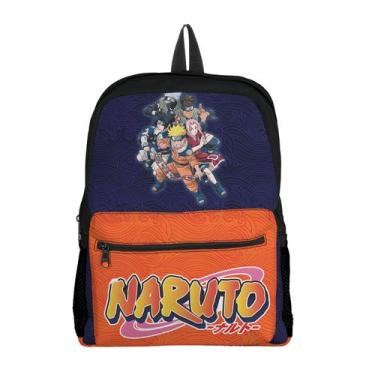 Imagem de Mochila Infantil Desenho Ninja Com Bolso Avulsa Para Menino E Menina E