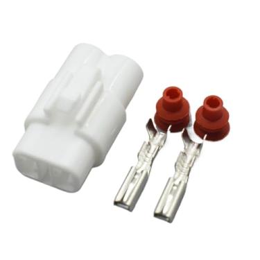 Imagem de SSXLSMYXGS Kit de conector elétrico à prova d'água de 2 pinos, conjunto de conector de fio automotivo selado masculino e feminino, 20 conjuntos compatíveis com MT090(White female,5Sets)
