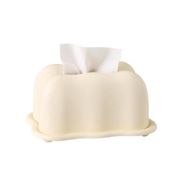 Imagem de porta-lenços Caixa de Papel Toalha Minimalista para Decoração de Sala de Estar e Mesa de Jantar(Beige)