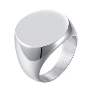 Imagem de Anel Selo Masculino De Aço Inoxidável Preto Quadrado De 12,5mm Estilo 