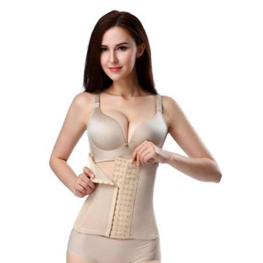 Imagem de Cinta Abdominal Feminina Premium Shape Alta Compressão Ajustável Para 