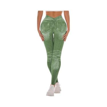 Imagem de Calças De Yoga Sem Costura De Cintura Alta Para Mulheres, Leggings De 