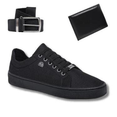 Imagem de Tênis Masculino Street Confort Slim + Cinto e Carteira Social - Bless 