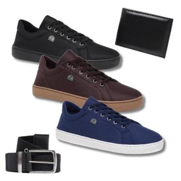 Imagem de Kit Leve Mais po Menos 3 Tênis Masculino + Cinto + Carteira - Bless Ac